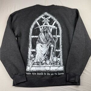 Carnifex "Rest in Pain" sweatshirt with a grim reaper graphic men’s size Medium